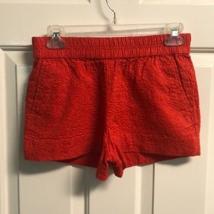 J Crew 0 shorts true red